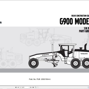 Volvo G900 Parts Catalog PUB20021504-A