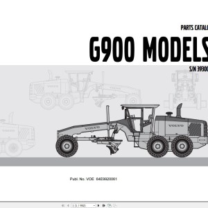 Volvo G900 Parts Catalog VOE64E9920061
