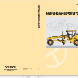Volvo G930 to G990 Operation Manual 20002602D RO