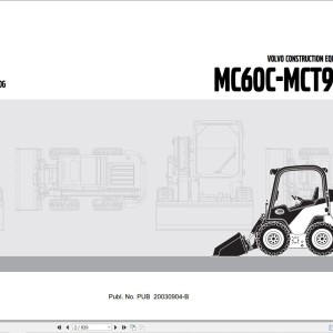 Volvo MC60C-MCT95C Parts Catalog 2012 PUB20030904-B