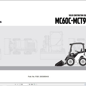 Volvo MC60C-MCT95C Parts Catalog PUB20030904-B