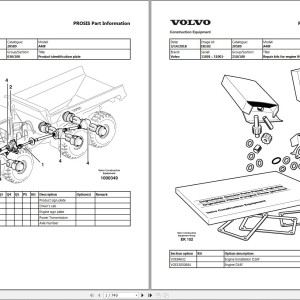 Volvo A40F Dump Truck Parts Catalog