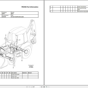 Volvo BL60 Backhoe Loader Parts Catalog