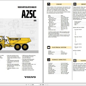 Volvo BM A25C Dump Truck Service Repair Manual