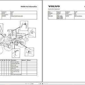 Volvo BM L90 Wheel Loader Parts Catalog