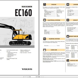 Volvo EC160 Excavator Service Repair Manual