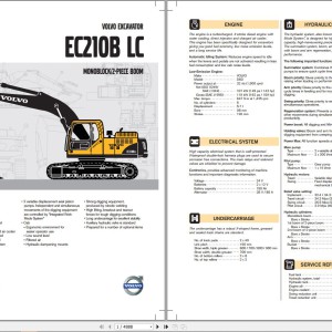Volvo EC210B LC Excavator Service Repair Manual
