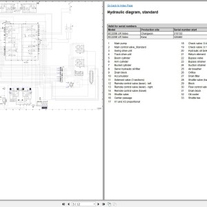 Volvo EC220E LR Excavator Hydraulic Diagram