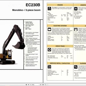 Volvo EC230B Excavator Service Repair Manual
