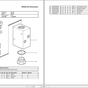 Volvo EC280 Excavator Parts Catalog