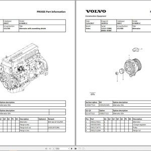 Volvo EC460B LC Excavator Parts Catalog