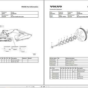 Volvo EC480D HR Excavator Parts Catalog