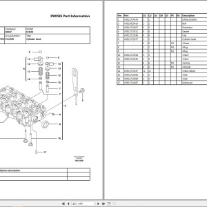 Volvo ECR28 Excavator Parts Catalog