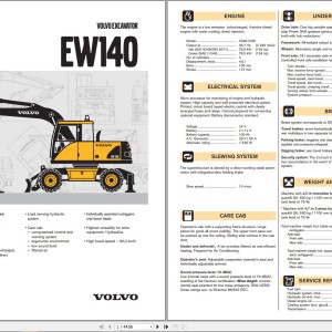 Volvo EW140 Excavator Service Repair Manual