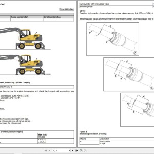 Volvo EW140C Excavator Service and Repair Manual