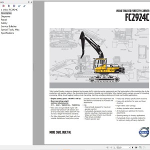 Volvo FC2924C Forestry Carriers Service and Repair Manual