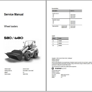 Wacker Neuson 580 680 Service Manual 1000115796