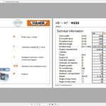 Wacker Neuson Hamm H222 Service Manual, System Manual & Wiring Diagram