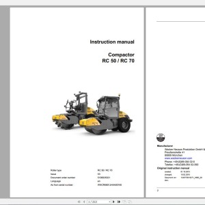 Wacker Neuson RC70 Operator's Manual 02-2015 5100026321