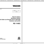Wacker Neuson RD11AEC Operator's Manual, Repair Manual & Parts Catalog 0007695