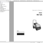 Wacker Neuson RD12A Operator's Manual, Repair Manual & Parts Catalog 0620369