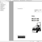 Wacker Neuson RD27 Operator, Repair Manual & Parts Catalog 0620038