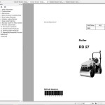 Wacker Neuson RD27 Operator, Repair Manual & Parts Catalog 0620038