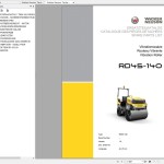 Wacker Neuson RD45 Operator's Manual & Parts Catalog 5100011392