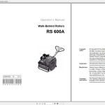 Wacker Neuson RS600A Operator's Manual, Parts Catalog