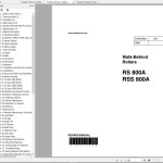Wacker Neuson RS800A Operator's Manual, Repair Manual& Parts Catalog 0630011