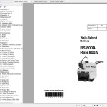 Wacker Neuson RS800A Operator's Manual, Repair Manual & Parts Catalog 0006581