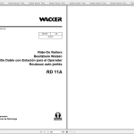 Wacker Neuson RD11A Operator's Manual, Repair Manual & Parts Catalog 0007693
