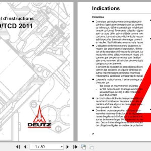 Deutz D2011 TD2011 TCD2011 Series Operation Manual 03123548fr 2008 FR