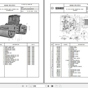 Wirtgen Hamm HD 120 - 130 H2.75 2042199 Parts Catalog