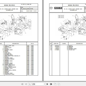 Wirtgen Hamm HD 13 - 14 H1.72 2067445 Parts Catalog
