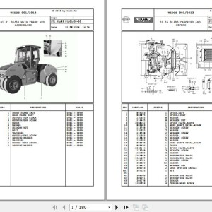 Wirtgen Hamm HD 150 TT 1.83 2071908 Parts Catalog