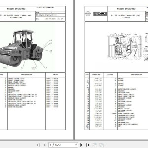 Wirtgen Hamm HD 70 - 75 H1.52 1302264 Parts Catalog