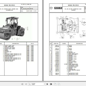 Wirtgen Hamm HD 70 - 75 H1.73 2041696 Parts Catalog
