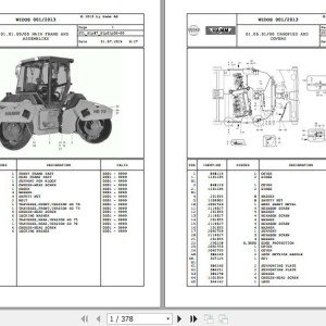 Wirtgen Hamm HD 70 - 75 H1.87 2077640 Parts Catalog