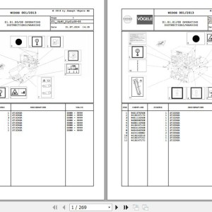Wirtgen Vogele SUPER 1800-1 10.82 2033059 Parts Catalog