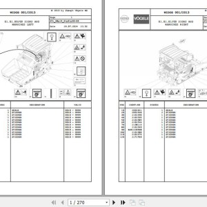 Wirtgen Vogele SUPER 1900-3 SUPER 2100-3 08.19 2250007 Parts Catalog
