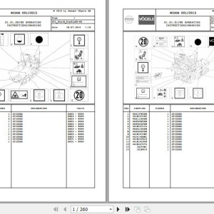 Wirtgen Vogele SUPER 1903 02.18 2005192 Parts Catalog