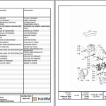 Wirtgen Hamm 1.3 GB Training, Operating Parts Manual & Schematic