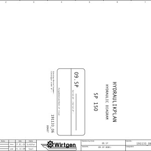 Wirtgen SP 150 Hydraulic Diagrams