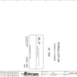 Wirtgen SP 250 Hydraulic Diagrams