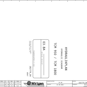 Wirtgen TCM 950 TCM 1800 Hydraulic Diagrams