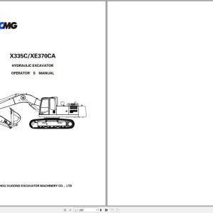 XCMG X335C XE370CA Operators Manual PDF