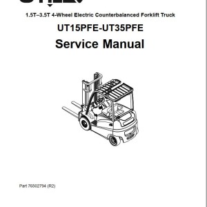 Yale A374 (UT15-25PFE) Service Operation Maintenance Manual
