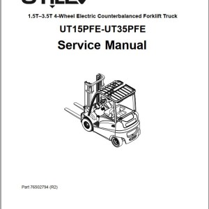 Yale A379 (UT15-25PFE) Service Operation Maintenance Manual