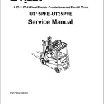 Yale A392 (UT30-35PFE) Operation Maintenance Service Manual